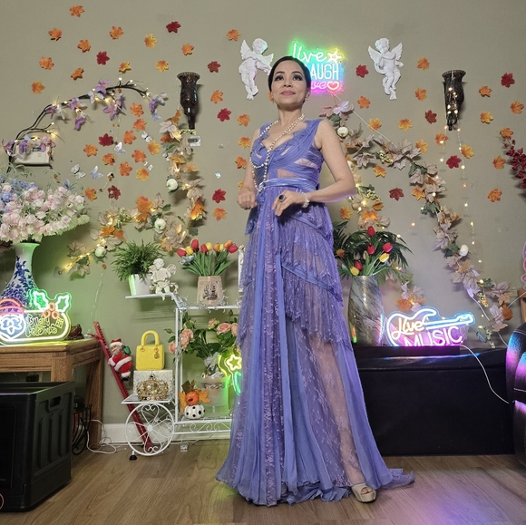 Lara Design Purple Celebrity Prom Dress sz 2 - Picture 7 of 7